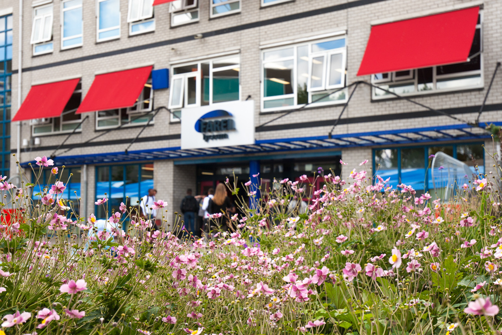 Tuinreportage van groenproject op school voor Aardoom Hoveniers